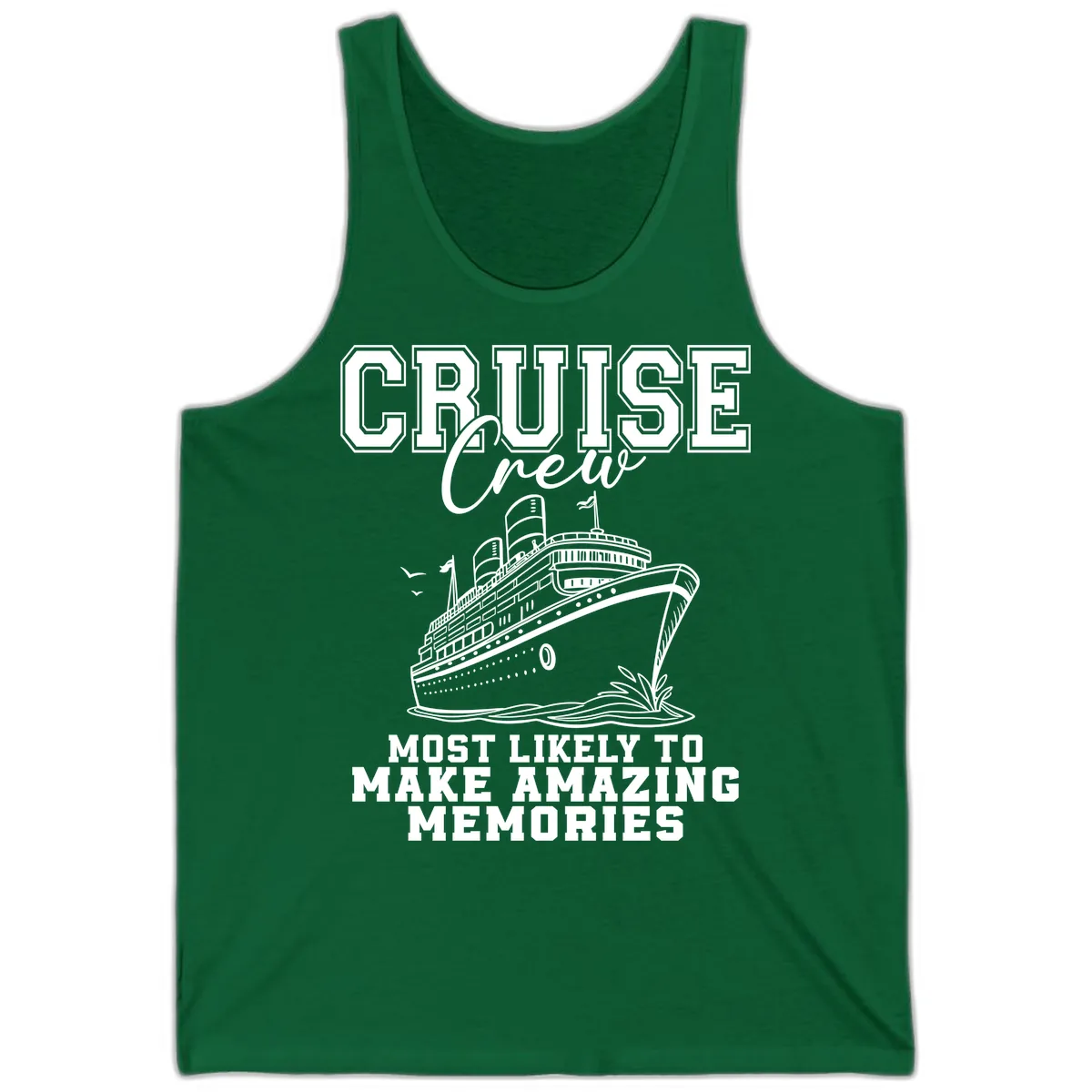 Cruise Crew Amazing Memories Tank in Kelly