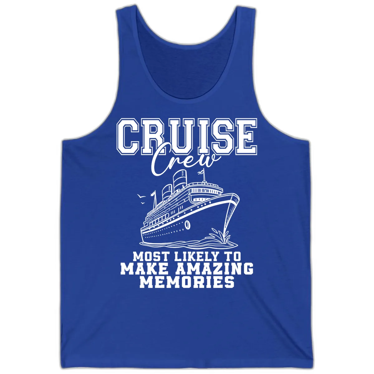 Cruise Crew Amazing Memories Tank in True Royal