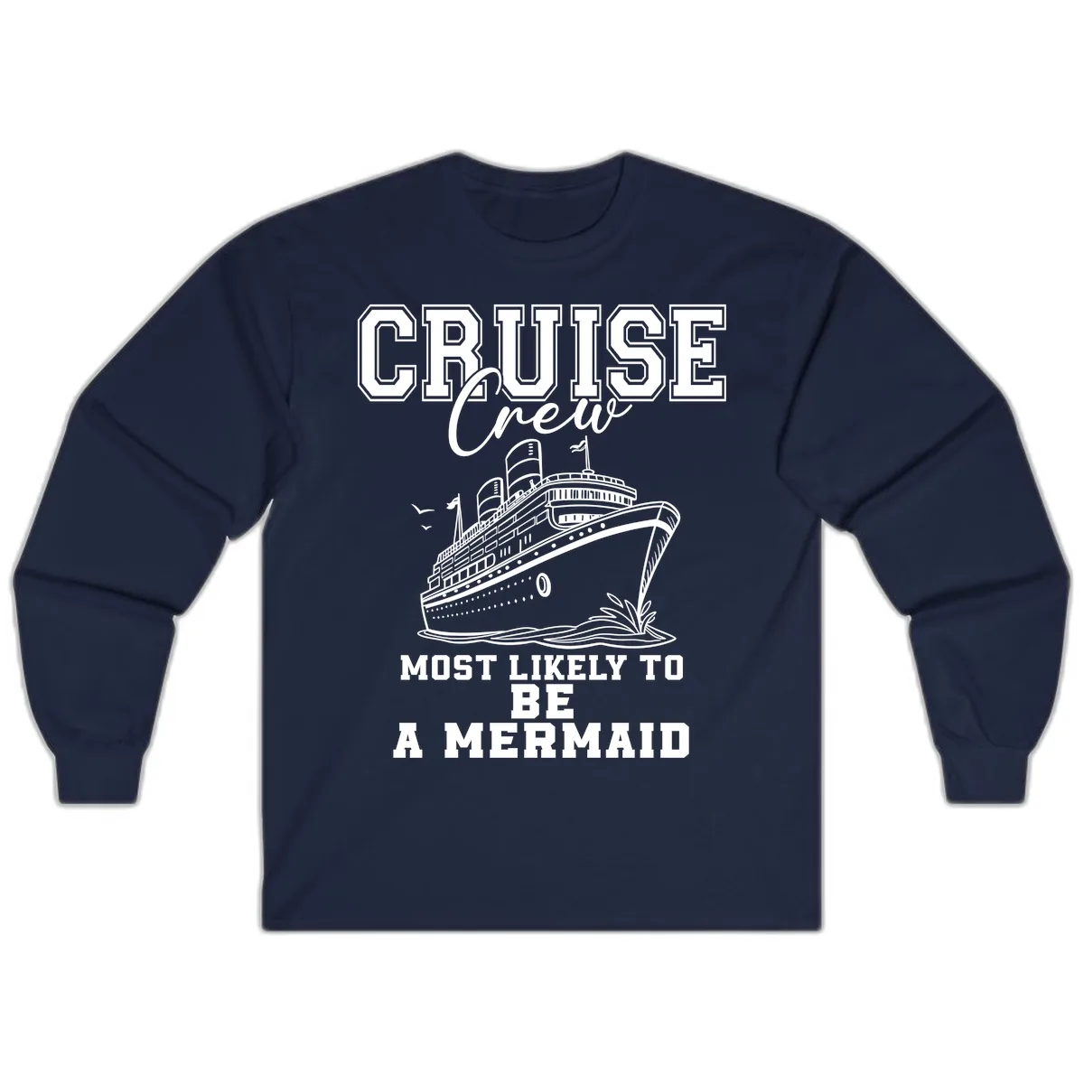 Cruise Crew Mermaid Life Long Sleeve in Navy