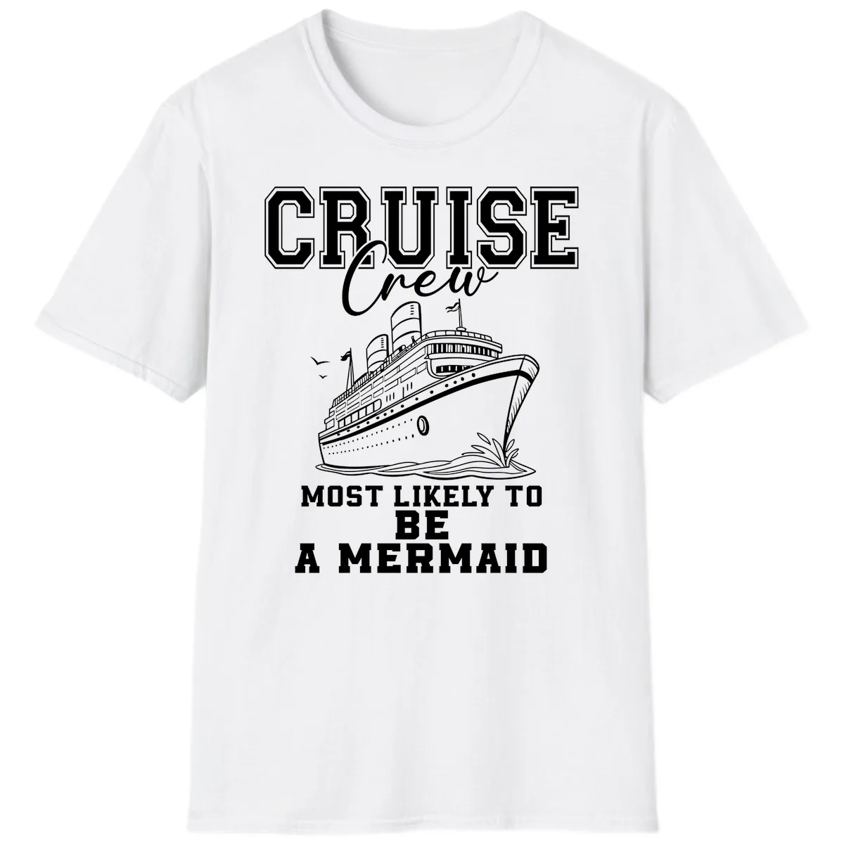 Cruise Crew Mermaid Life T-Shirt in White