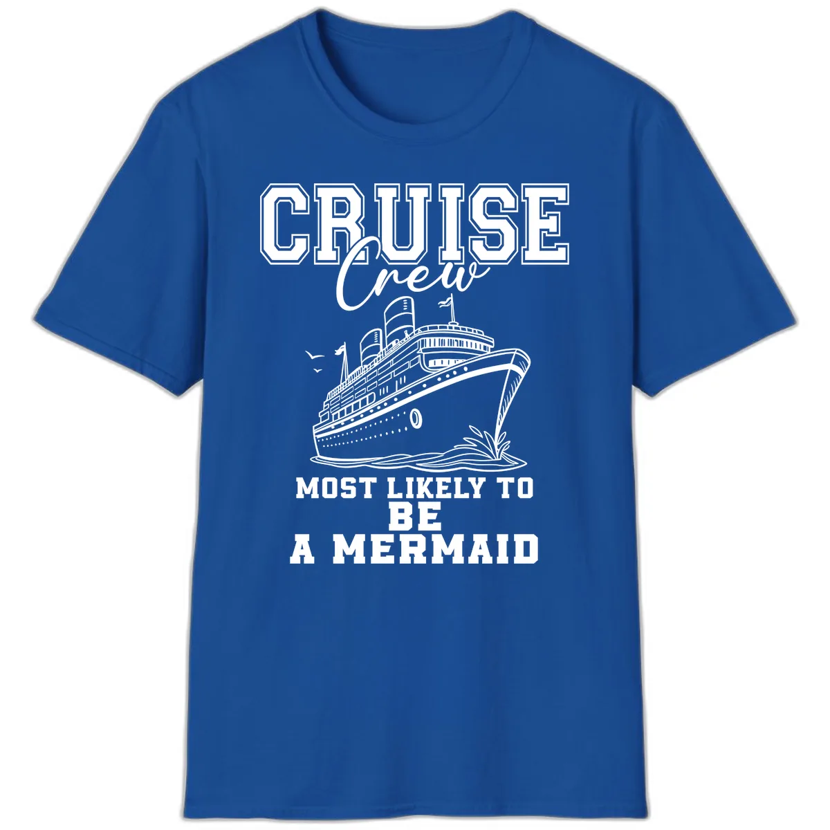 Cruise Crew Mermaid Life T-Shirt in Royal