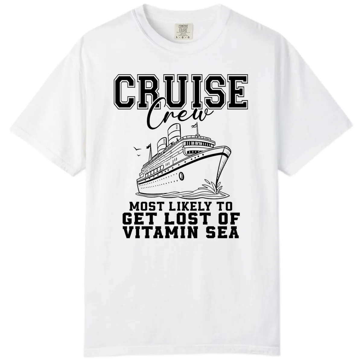 Most Likely To Get Lost Of Vitamin Sea Comfort Color in White