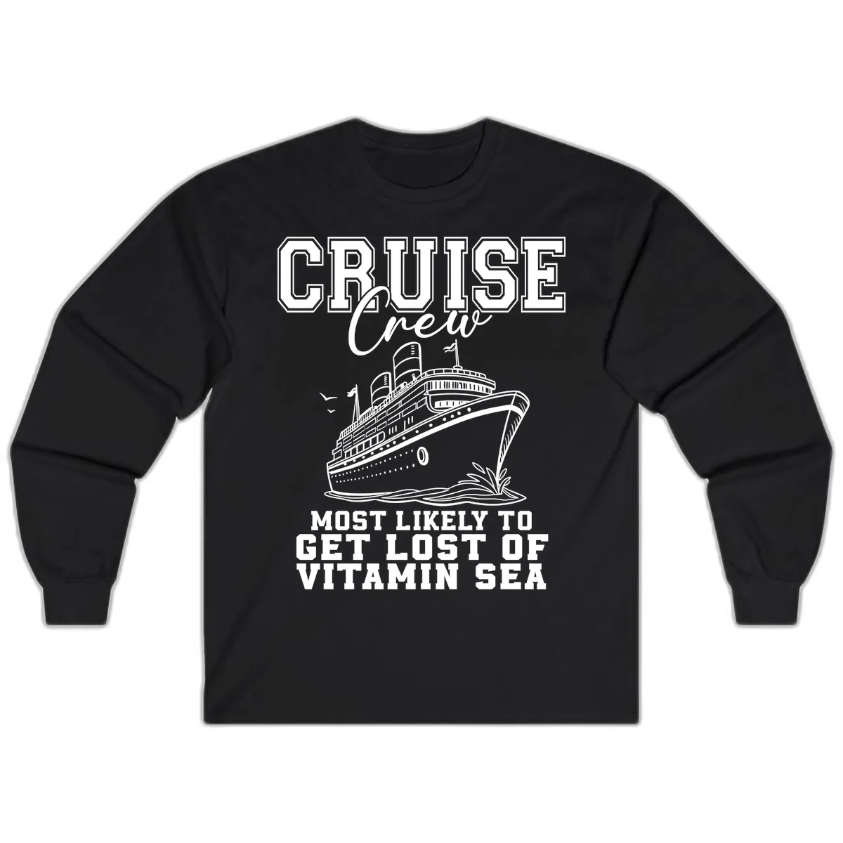 Most Likely To Get Lost Of Vitamin Sea Long Sleeve in Black