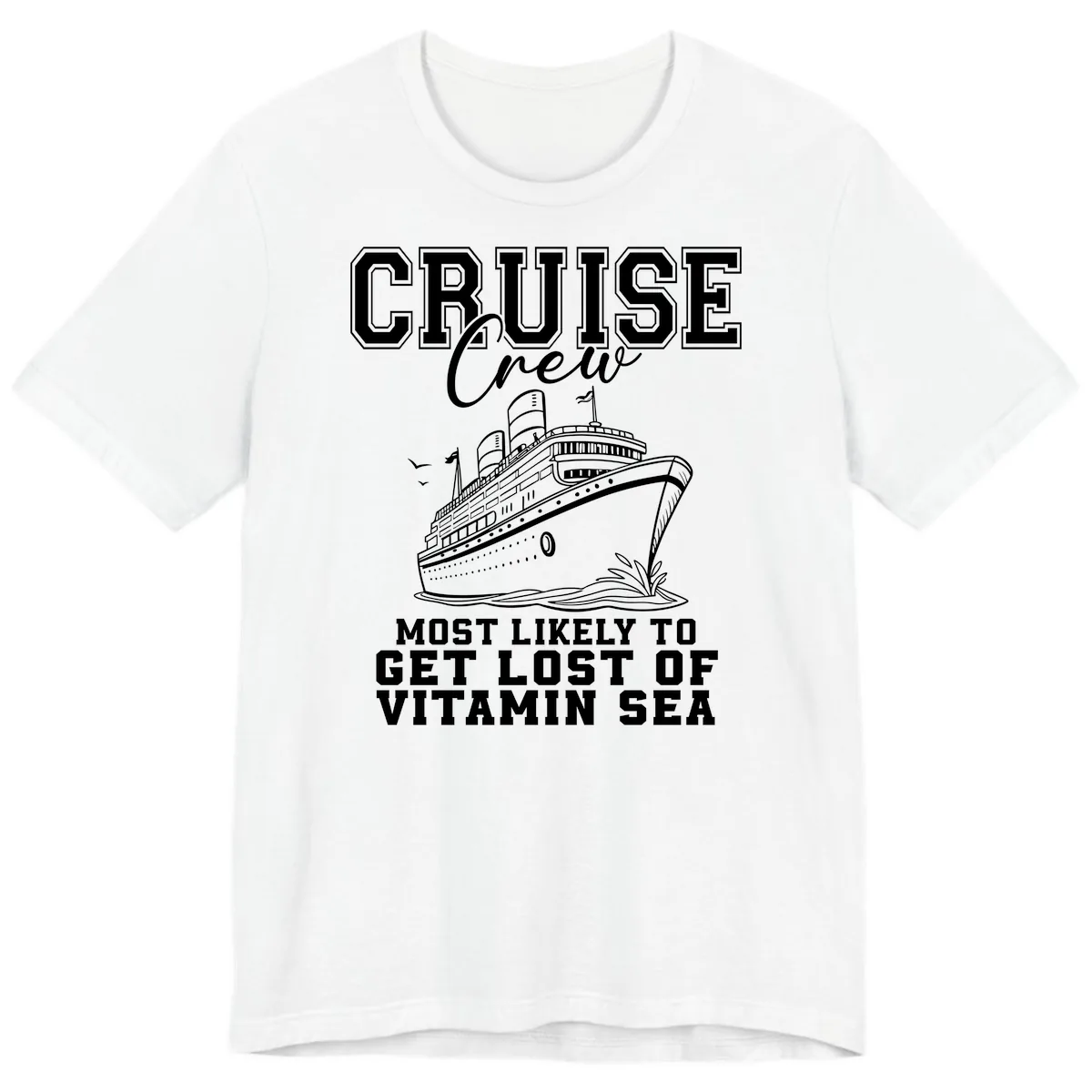Most Likely To Get Lost Of Vitamin Sea Premium T-Shirt in White