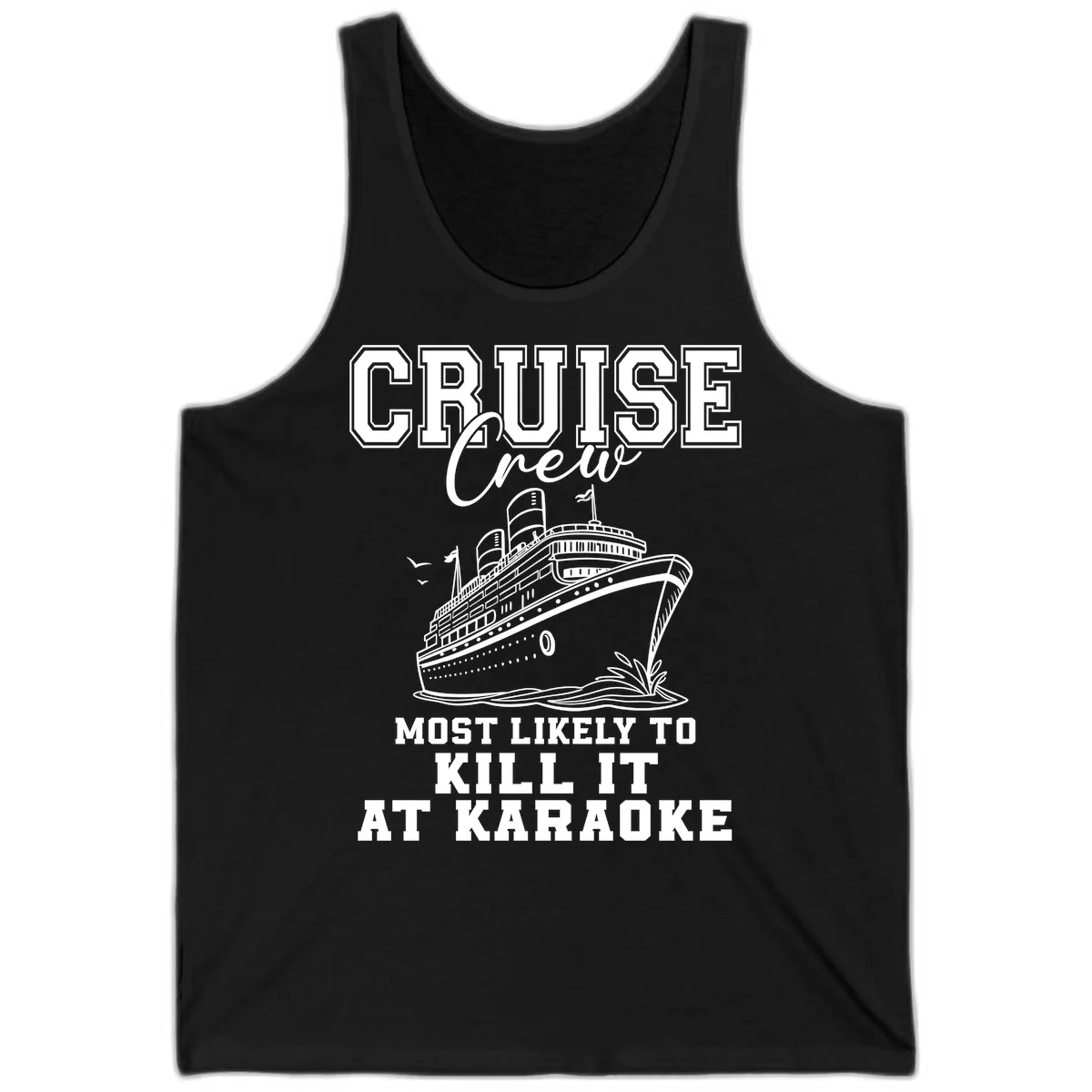 Cruise Crew Karaoke Champions Tank in Black