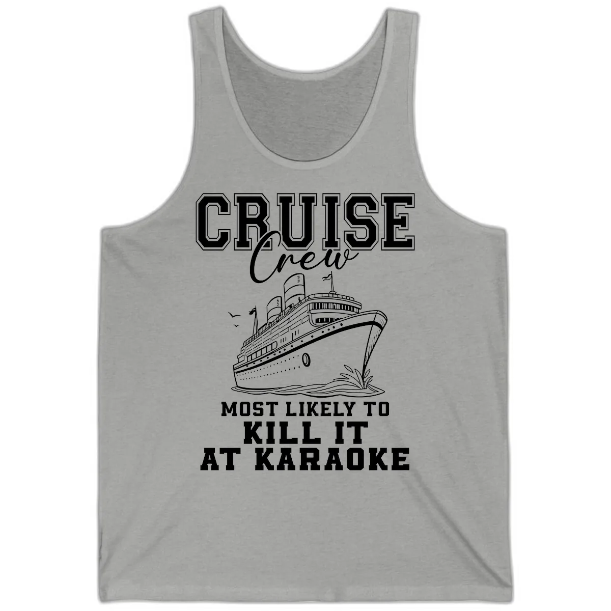 Cruise Crew Karaoke Champions Tank in Athletic Heather