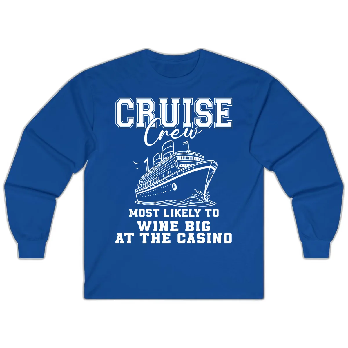 Cruise Crew Wine Big Casino Long Sleeve in Royal