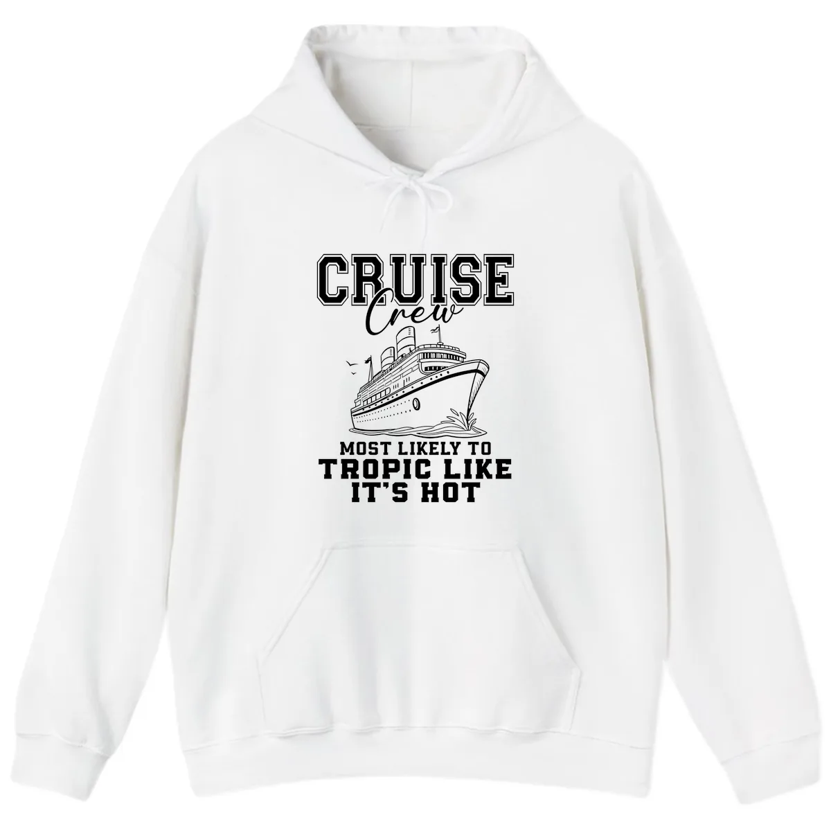 Cruise Crew Tropic Like It's Hot Hoodie in White