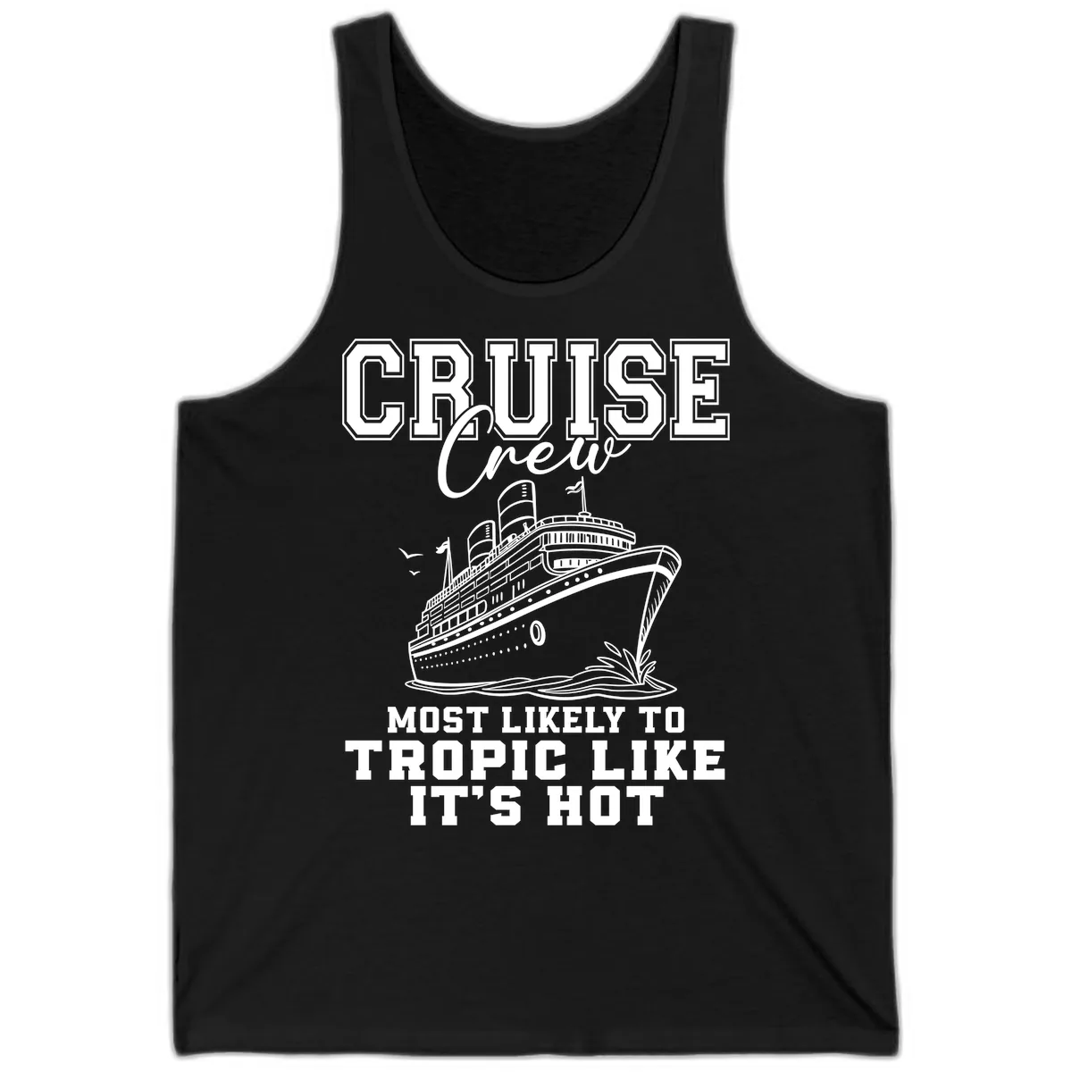 Cruise Crew Tropic Like It's Hot Tank in Black
