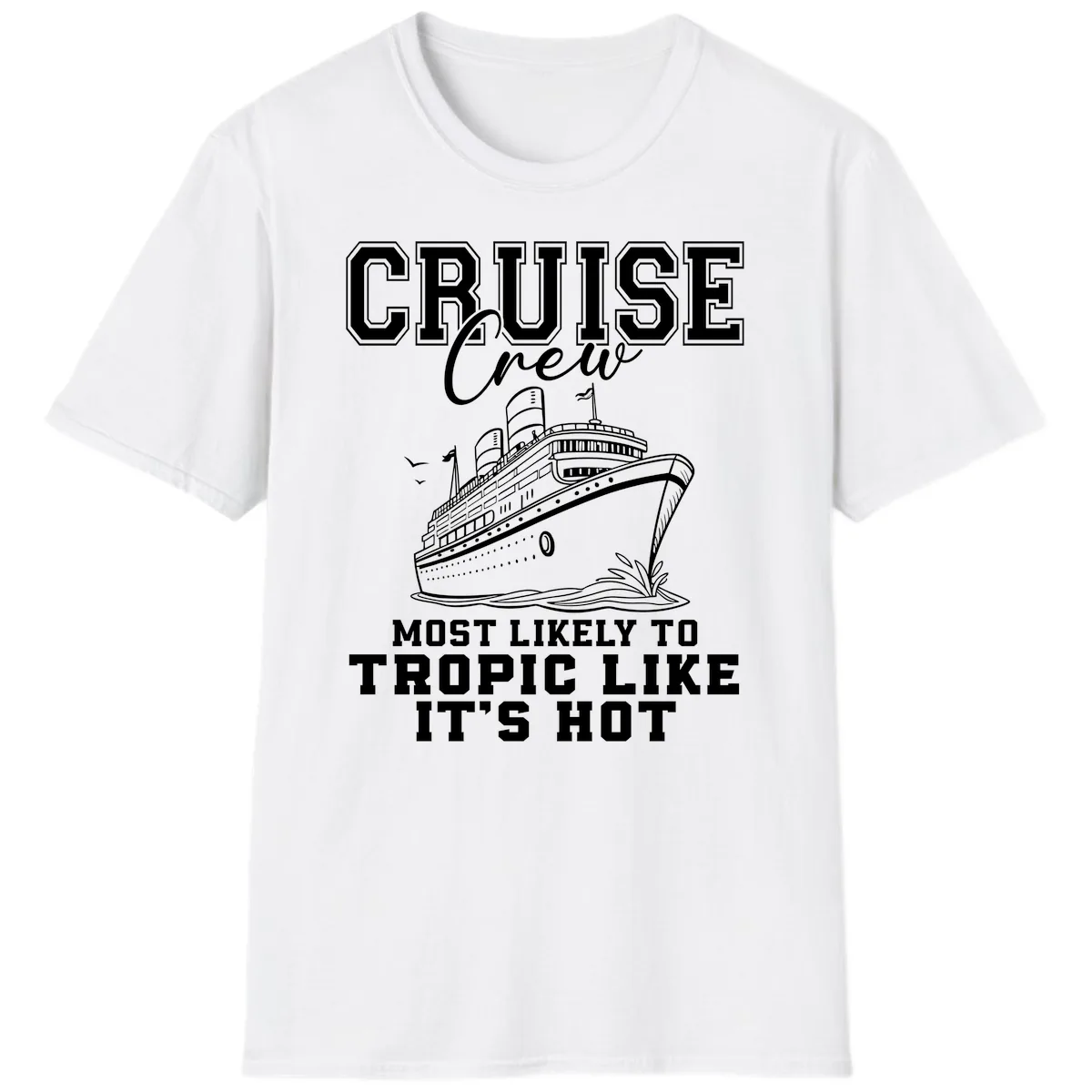 Cruise Crew Tropic Like It's Hot T-Shirt in White