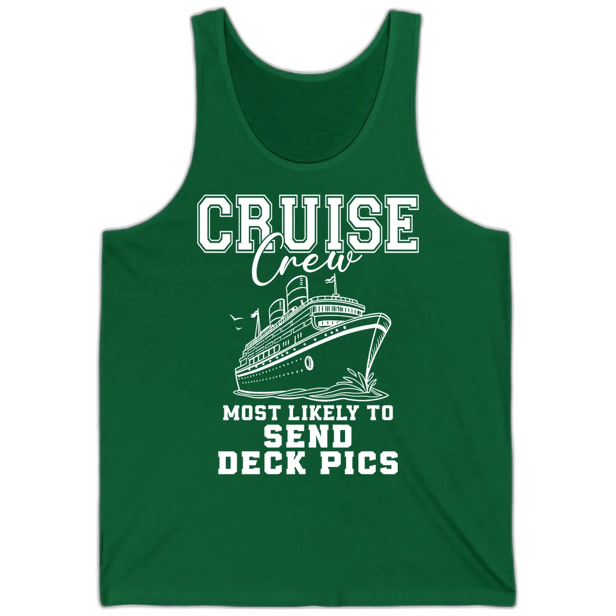 Cruise Crew Most Likely To Send Deck Pics Tank in Kelly