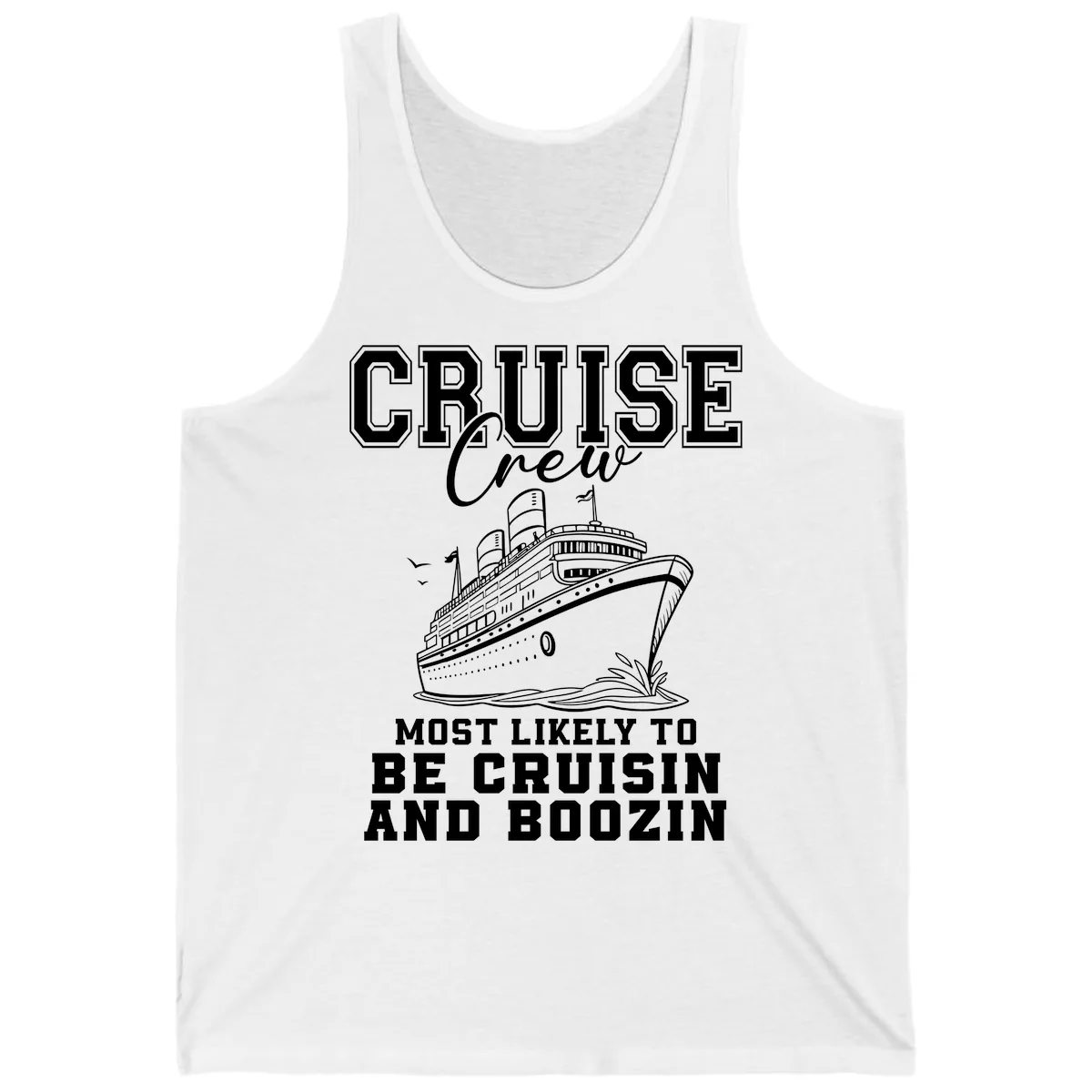 Cruise Crew Cruisin And Boozin Tank in White