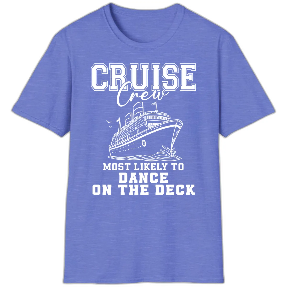 Cruise Crew Most Likely To Dance T-Shirt in Heather Royal