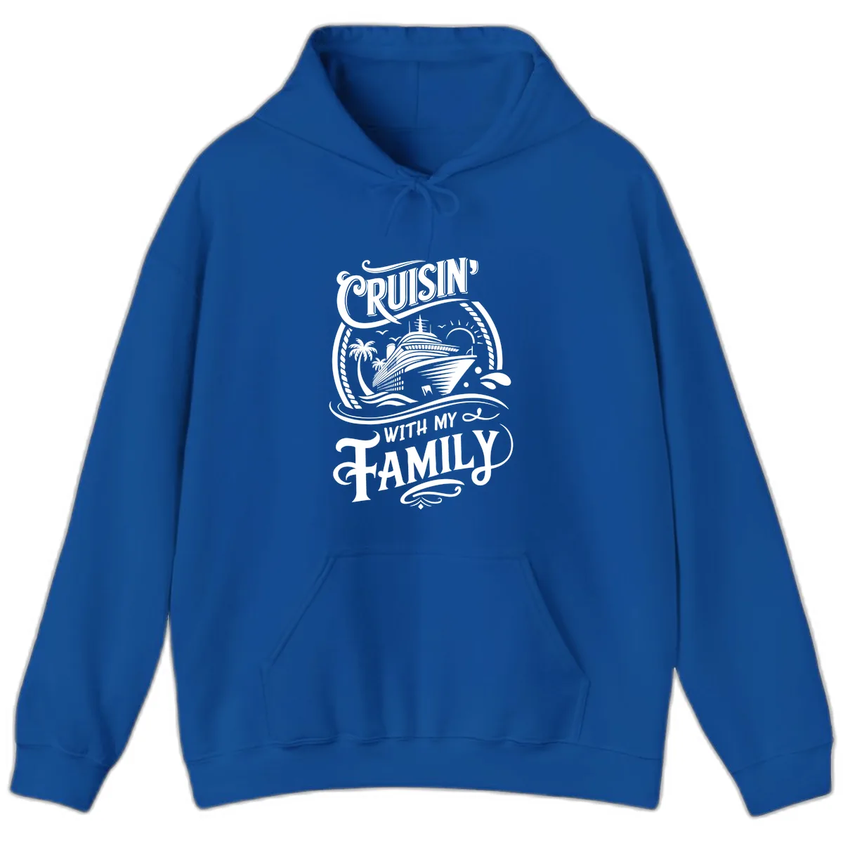 Cruisin With My Family Cruise Design Hoodie in Royal