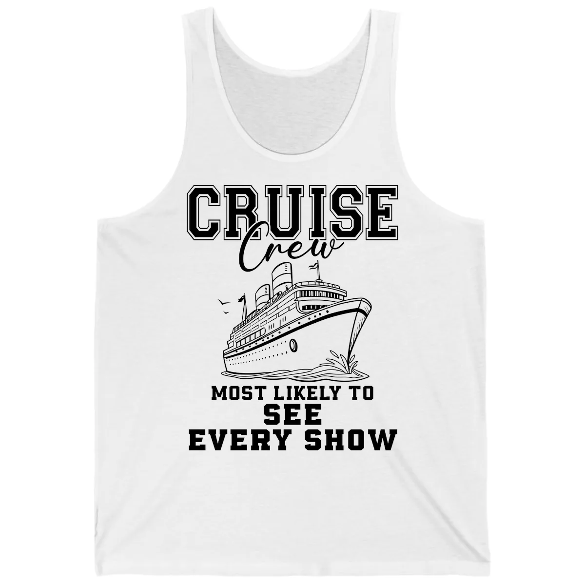 Cruise Crew Sees Every Show Tank in White