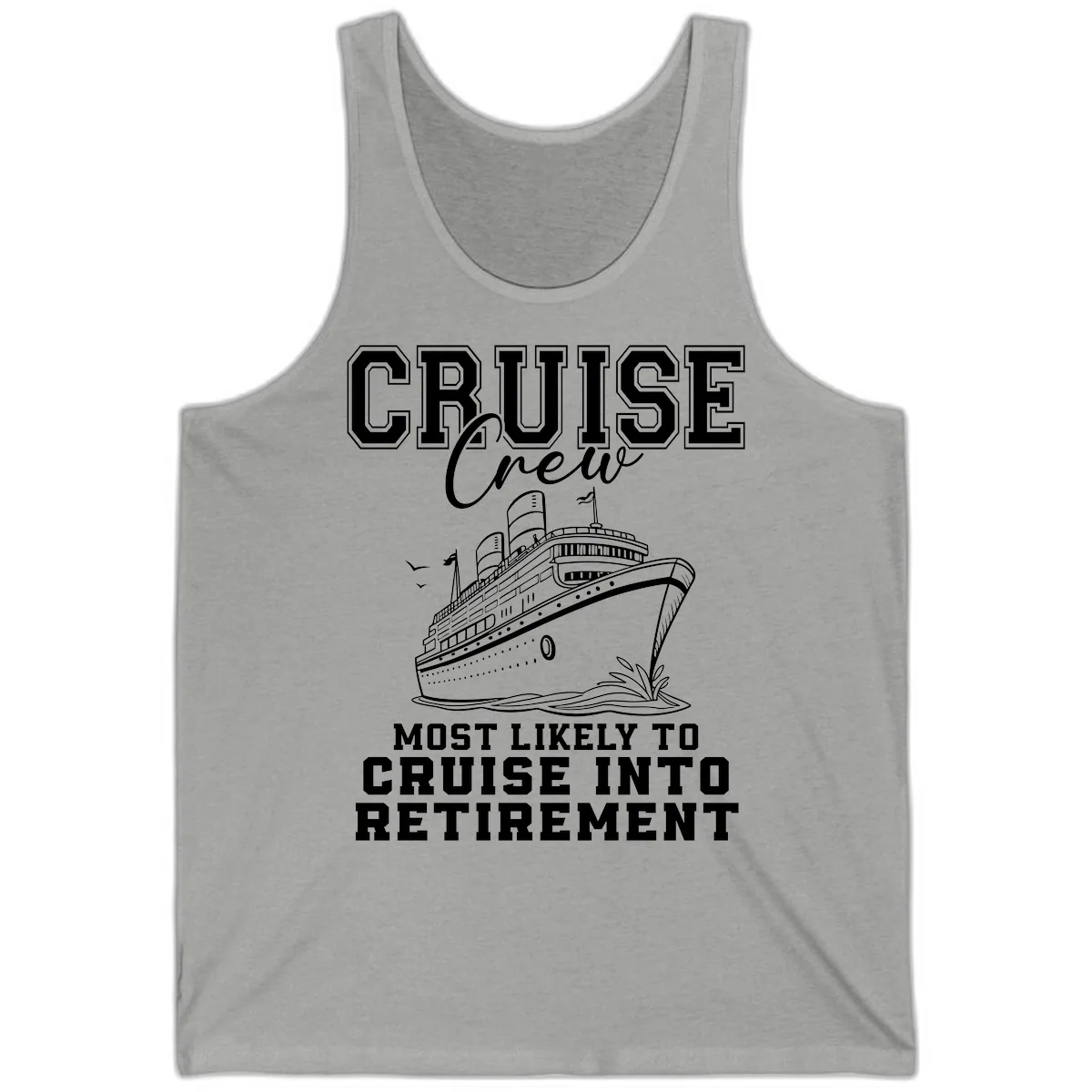 Cruise Crew Retirement Bound Tank in Athletic Heather