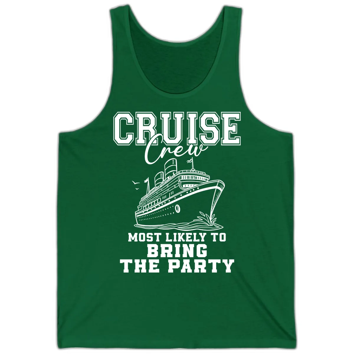 Cruise Crew Bring The Party Tank in Kelly