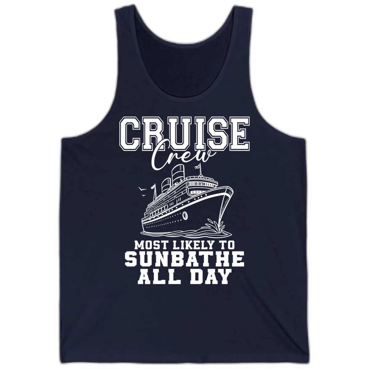 Cruise Crew Most Likely To Sunbathe Tank in Navy