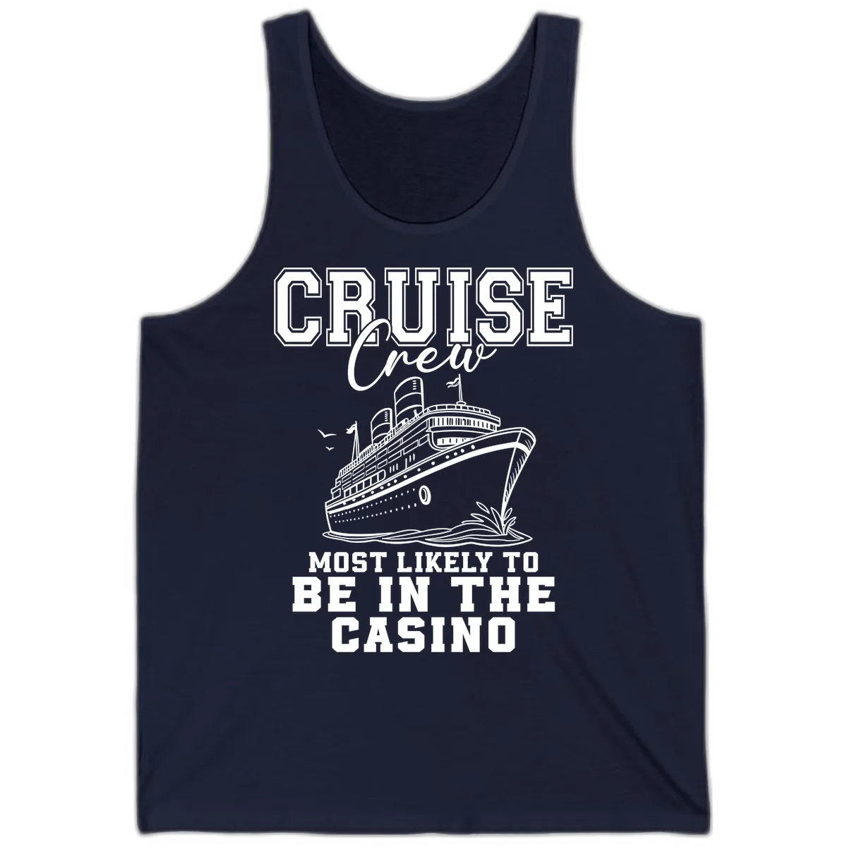 Cruise Crew Casino Bound Tank in Navy
