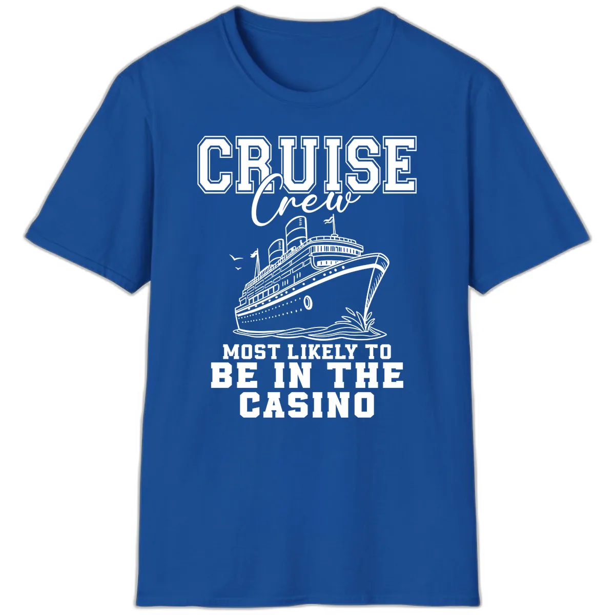 Cruise Crew Casino Bound T-Shirt in Royal
