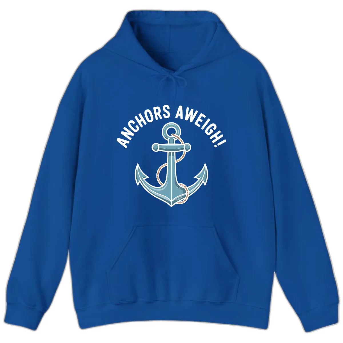 Anchors Aweigh Cruise Design Hoodie in Royal