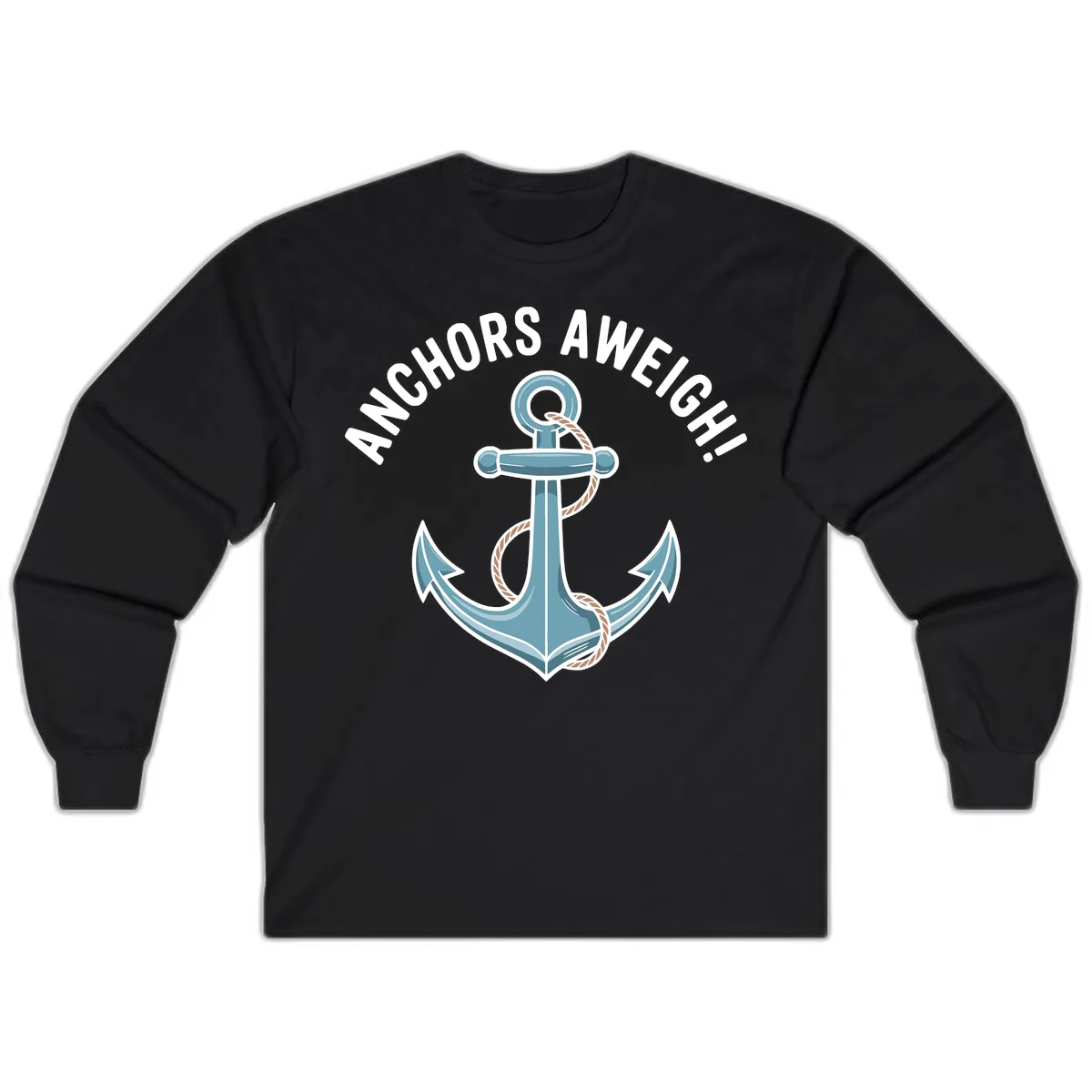 Anchors Aweigh Cruise Design Long Sleeve in Black