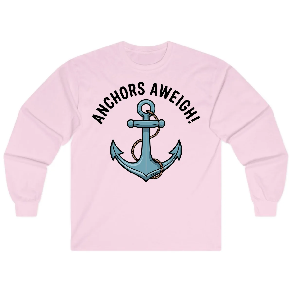 Anchors Aweigh Cruise Design Long Sleeve in Light Pink