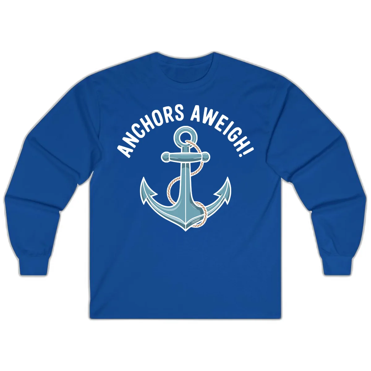 Anchors Aweigh Cruise Design Long Sleeve in Royal