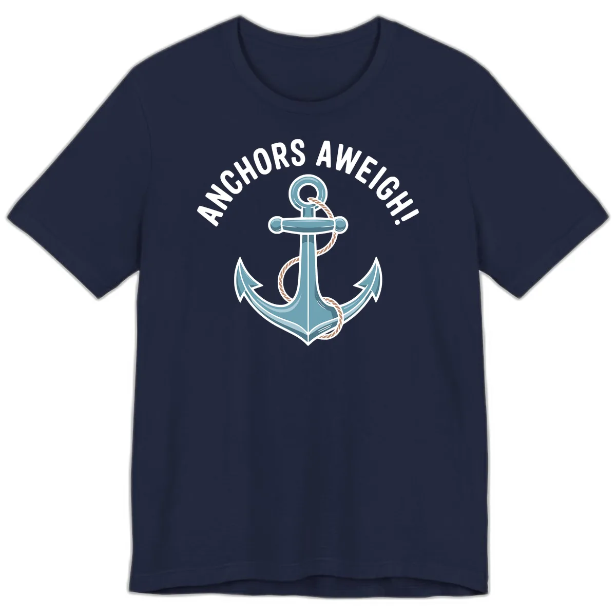 Anchors Aweigh Cruise Design Premium T-Shirt in Navy