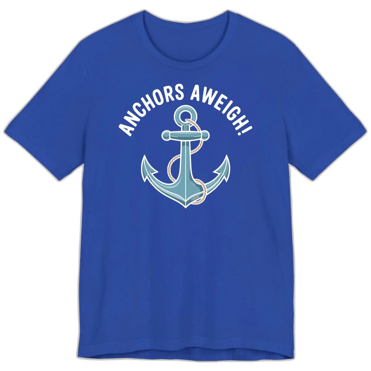 Anchors Aweigh Cruise Design Premium T-Shirt in True Royal