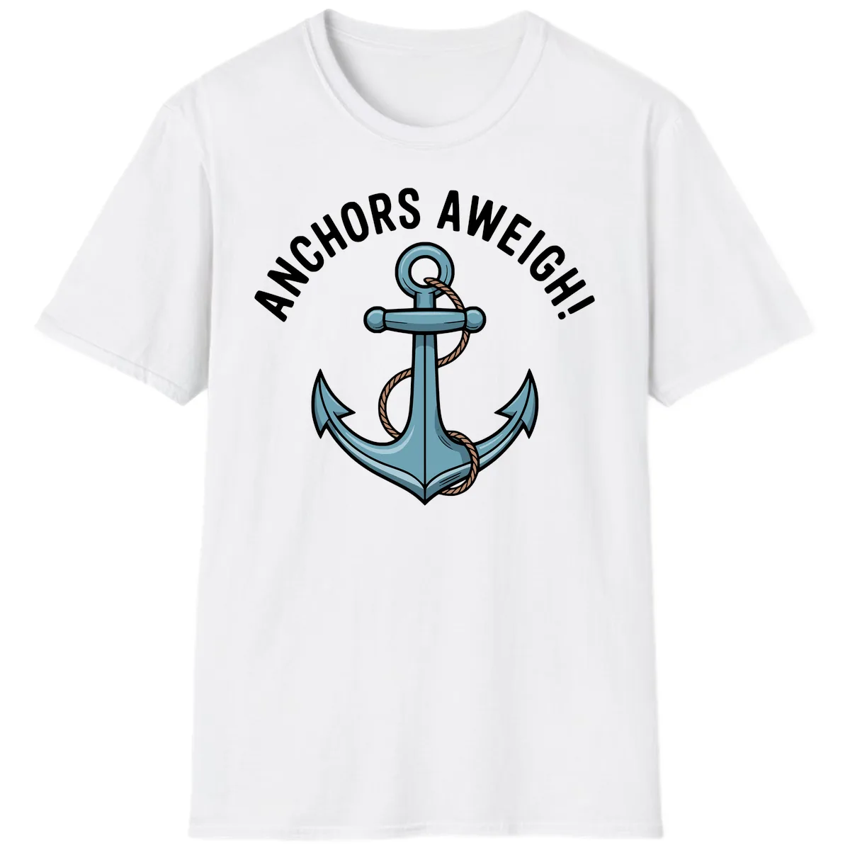 Anchors Aweigh Cruise Design T-Shirt in White