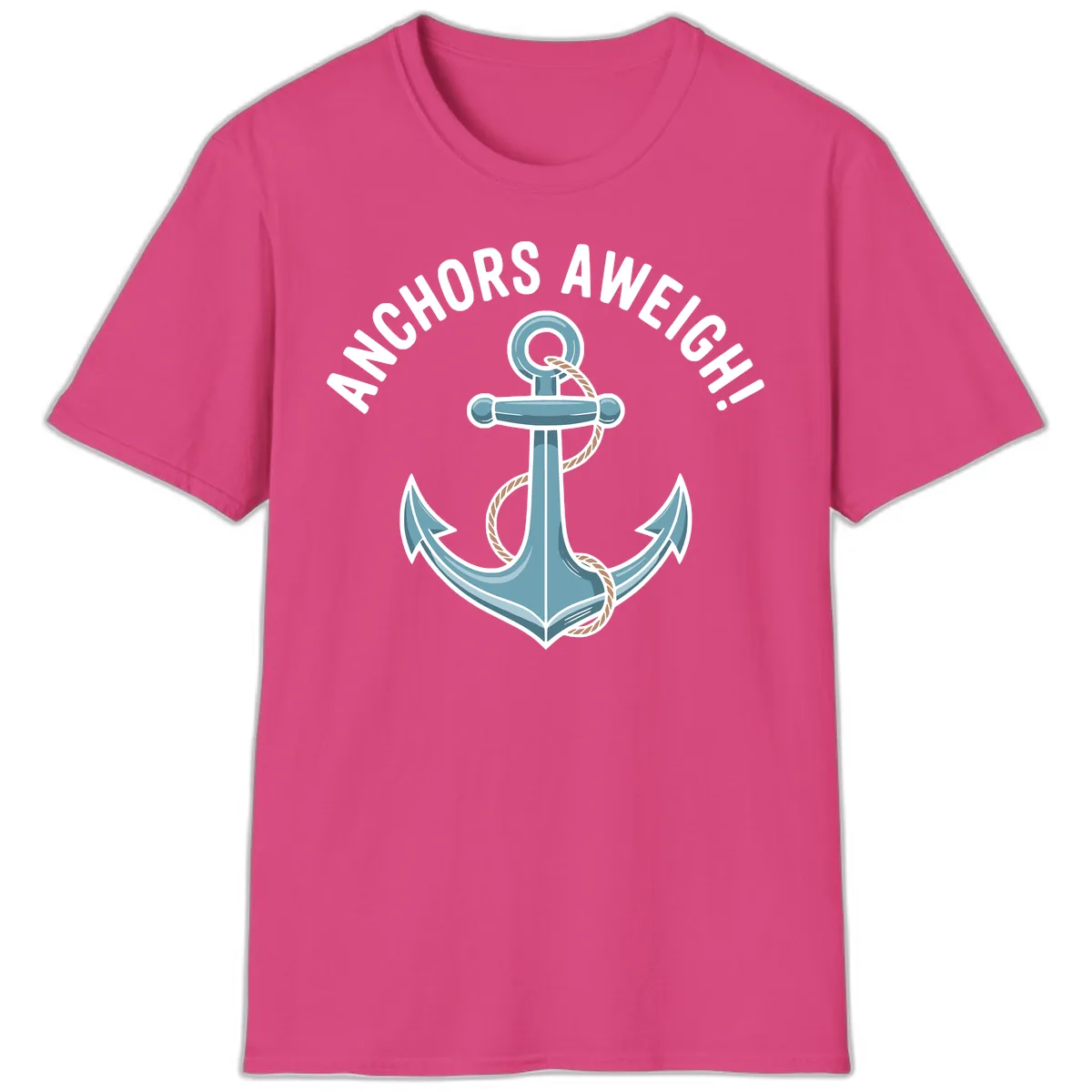 Anchors Aweigh Cruise Design T-Shirt in Heliconia