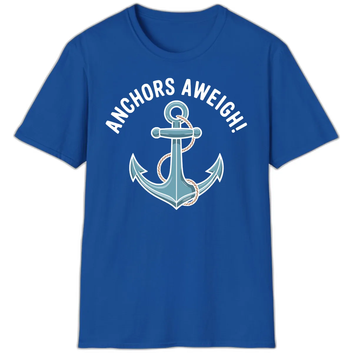 Anchors Aweigh Cruise Design T-Shirt in Royal