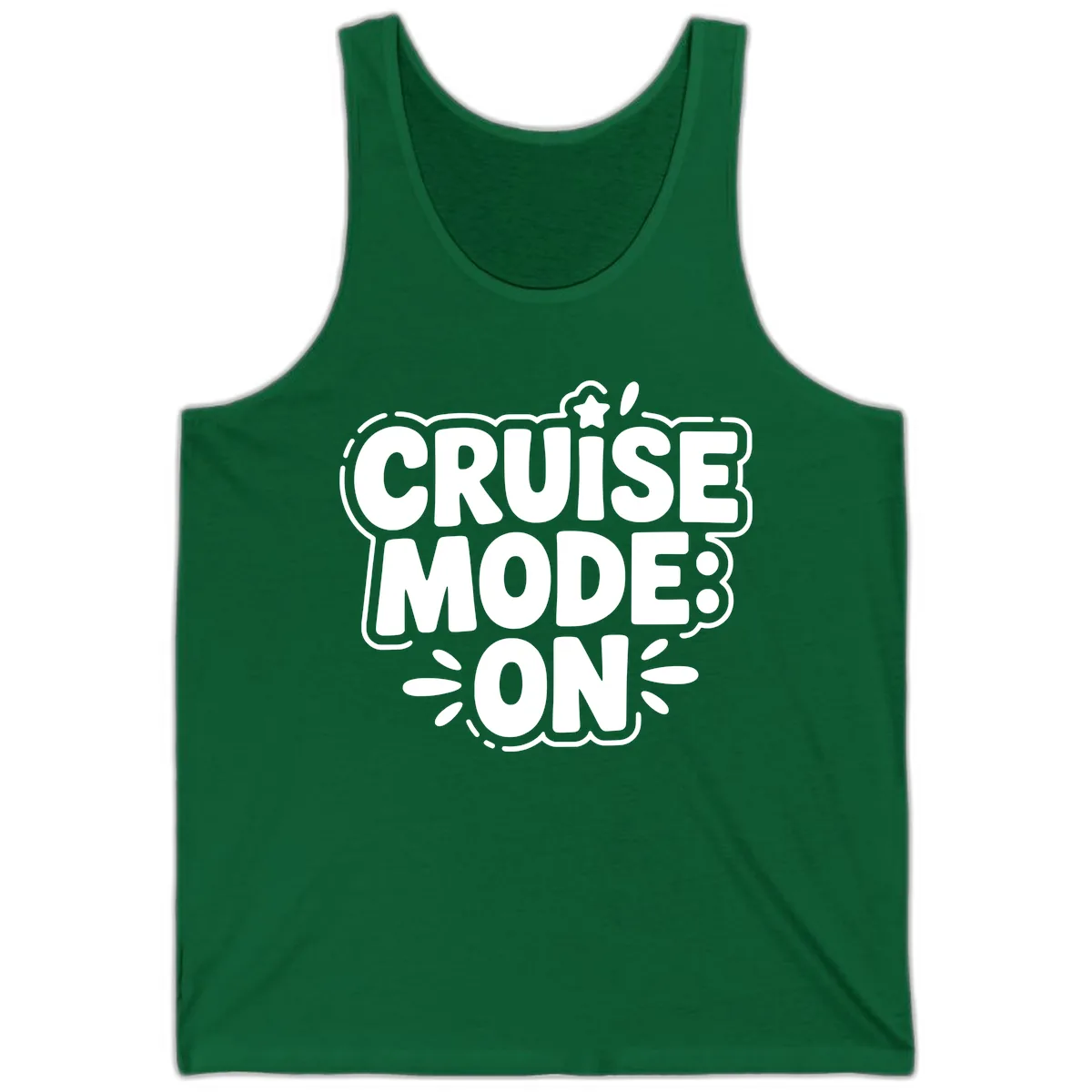 Cruise Mode On Slogan Tank in Kelly