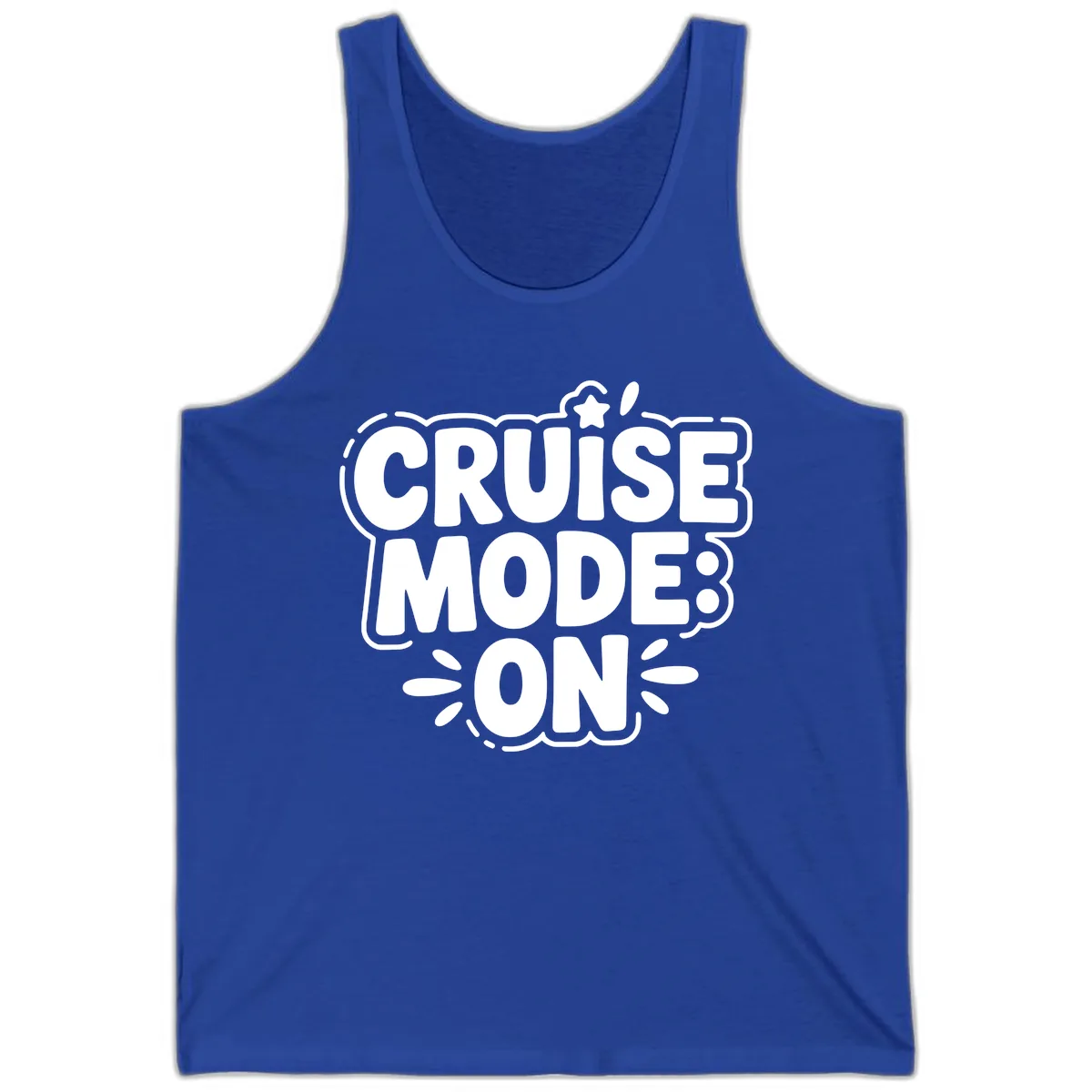 Cruise Mode On Slogan Tank in True Royal