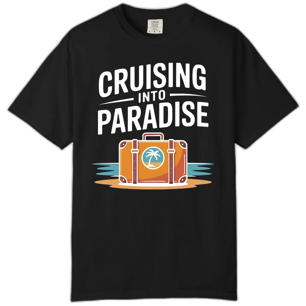 Cruising Into Paradise Comfort Color in Black
