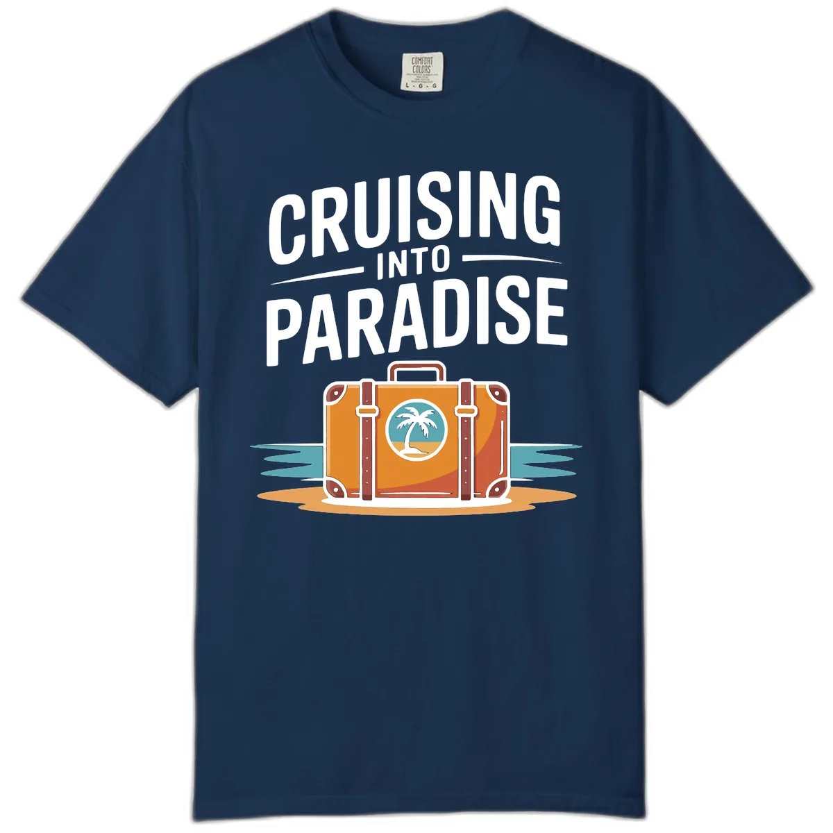 Cruising Into Paradise Comfort Color in Navy