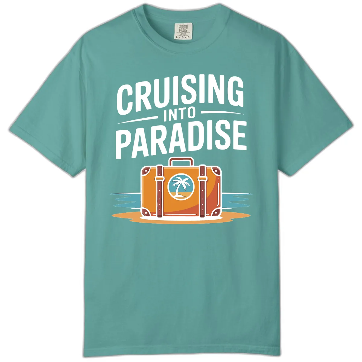 Cruising Into Paradise Comfort Color in Seafoam