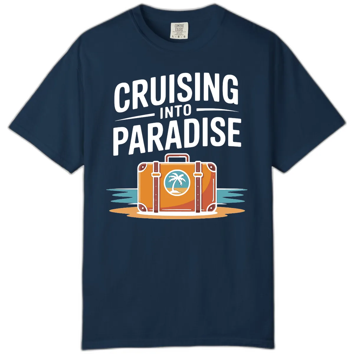 Cruising Into Paradise Comfort Color in True Navy