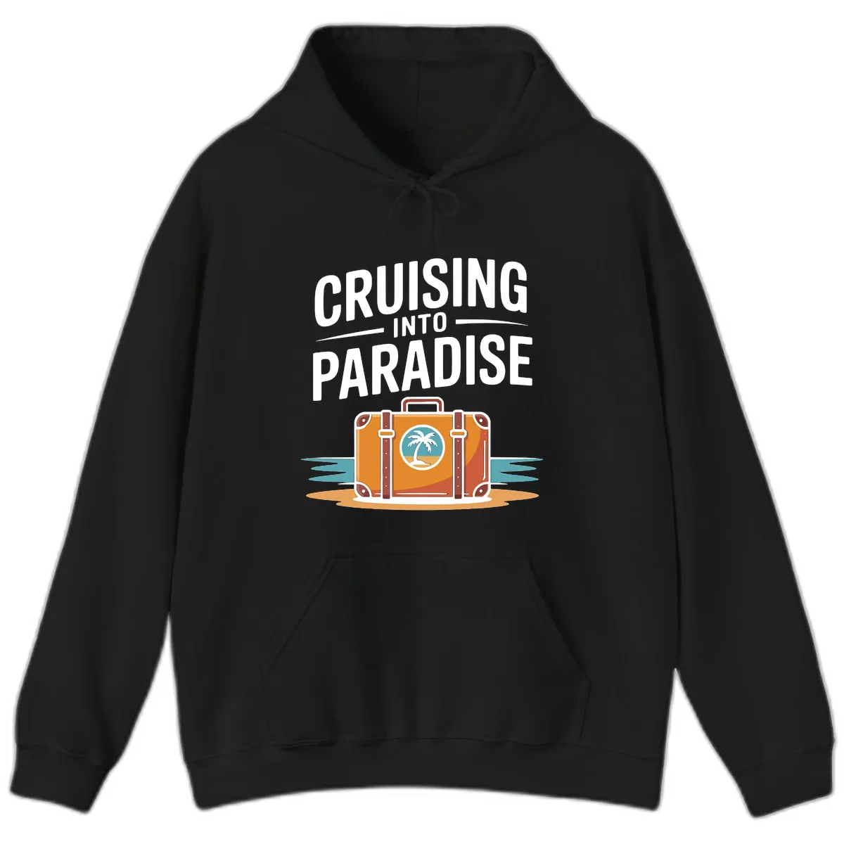 Cruising Into Paradise Hoodie in Black