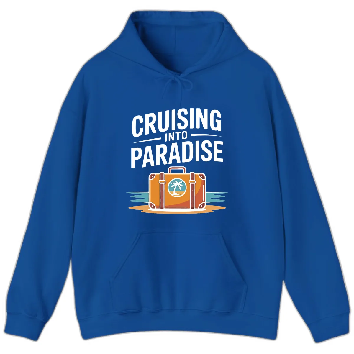 Cruising Into Paradise Hoodie in Royal