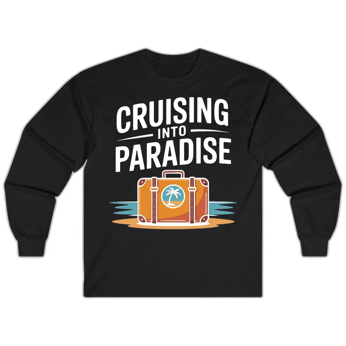 Cruising Into Paradise Long Sleeve in Black