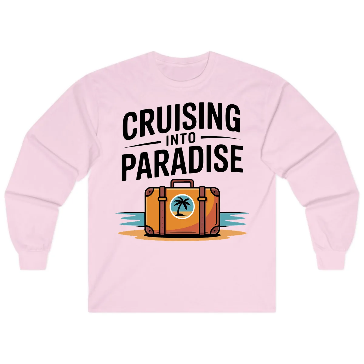 Cruising Into Paradise Long Sleeve in Light Pink