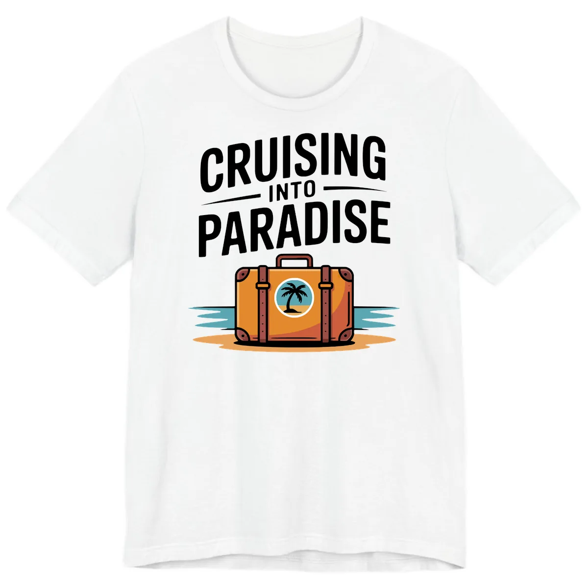 Cruising Into Paradise Premium T-Shirt in White