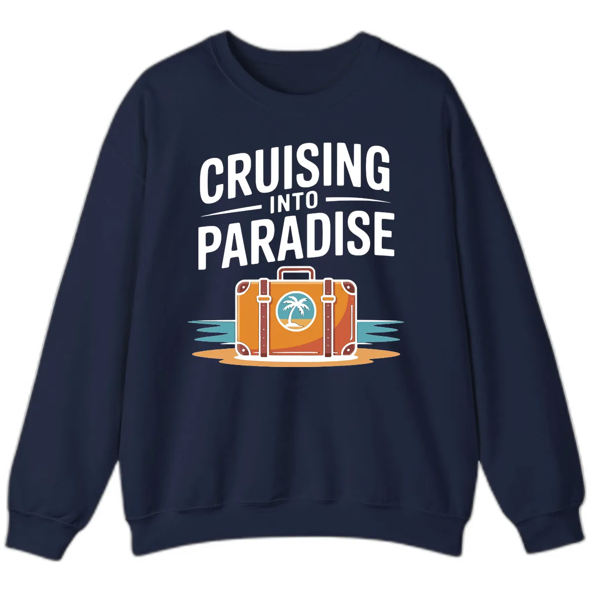 Cruising Into Paradise Sweatshirt in Navy