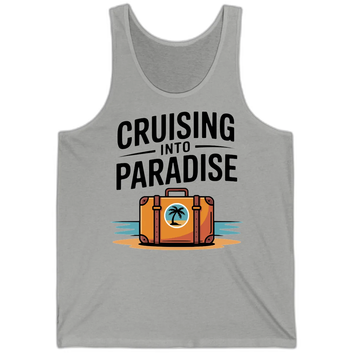 Cruising Into Paradise Tank in Athletic Heather