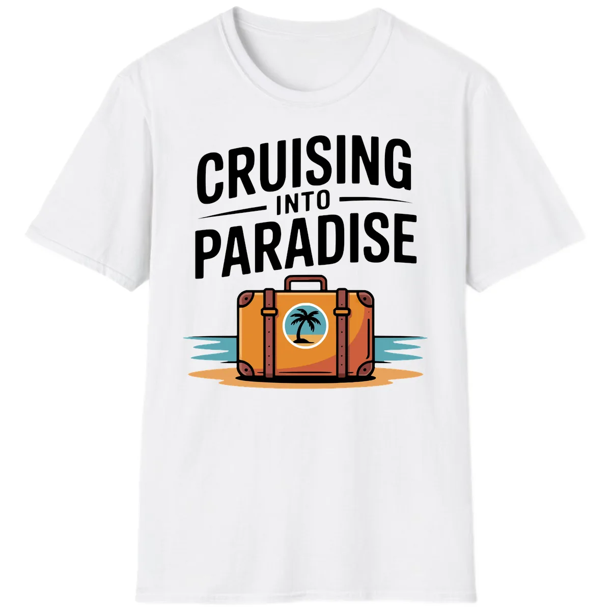 Cruising Into Paradise T-Shirt in White