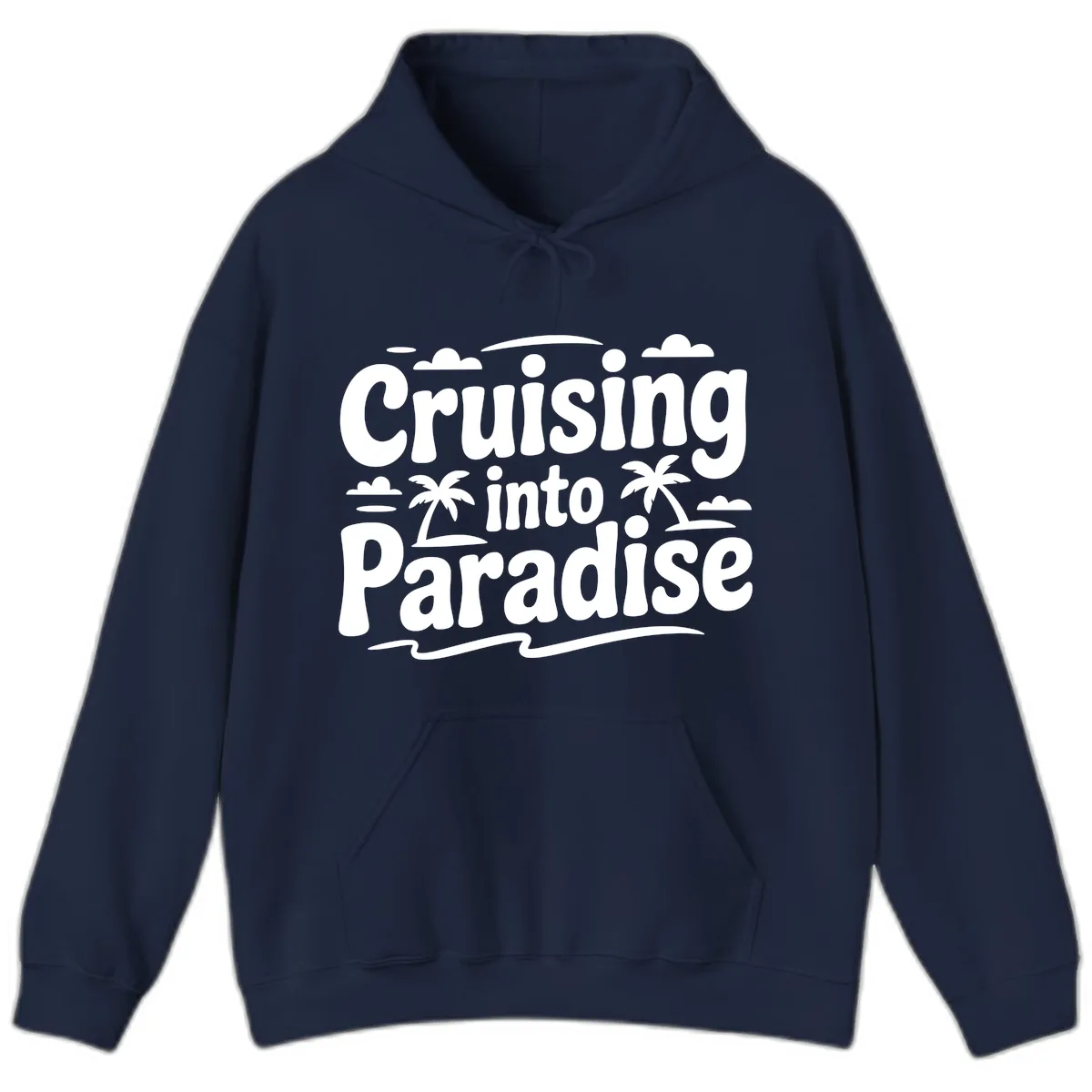 Cruising Into Paradise Hoodie in Navy