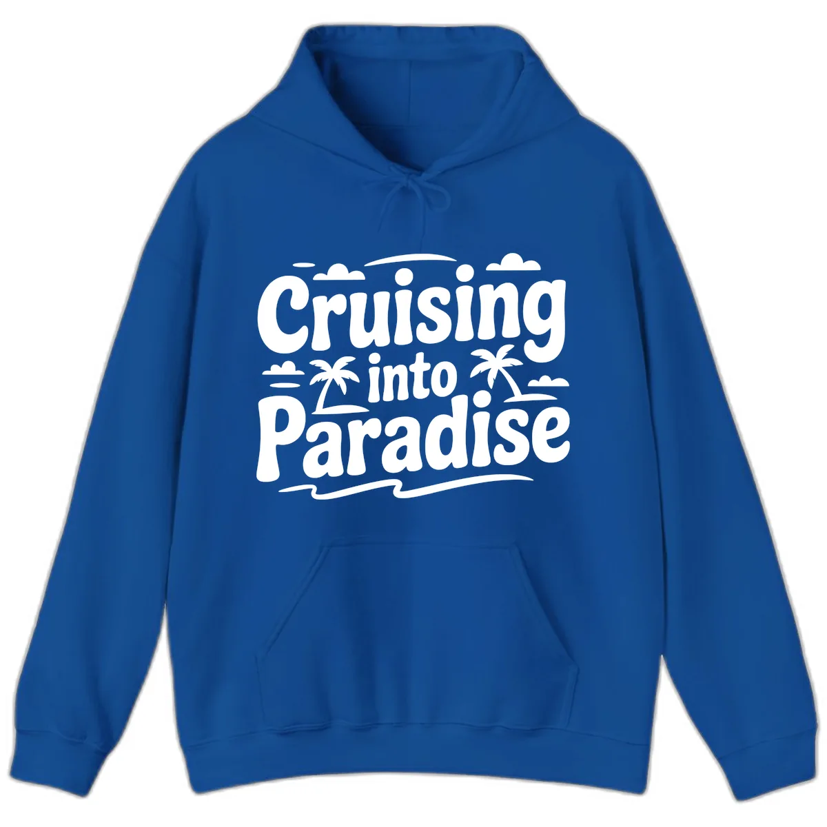 Cruising Into Paradise Hoodie in Royal