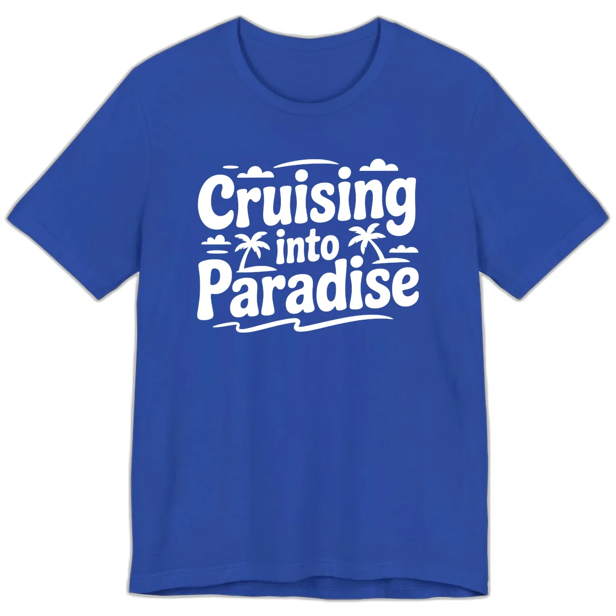 Cruising Into Paradise Premium T-Shirt in True Royal